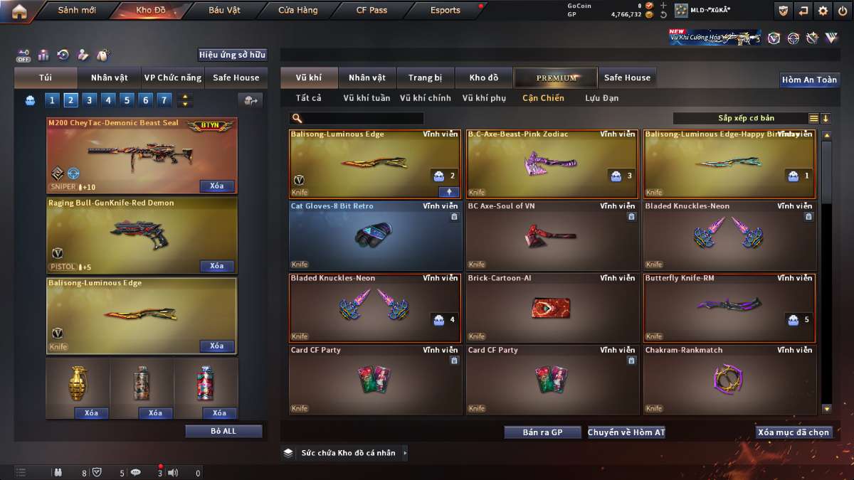 shop acc cf uy tin gia re